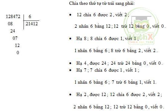 ôn tập kiến thức lớp 4 phép chia