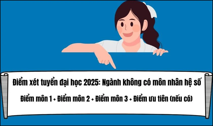 Cách tính điểm thi đại học 2025