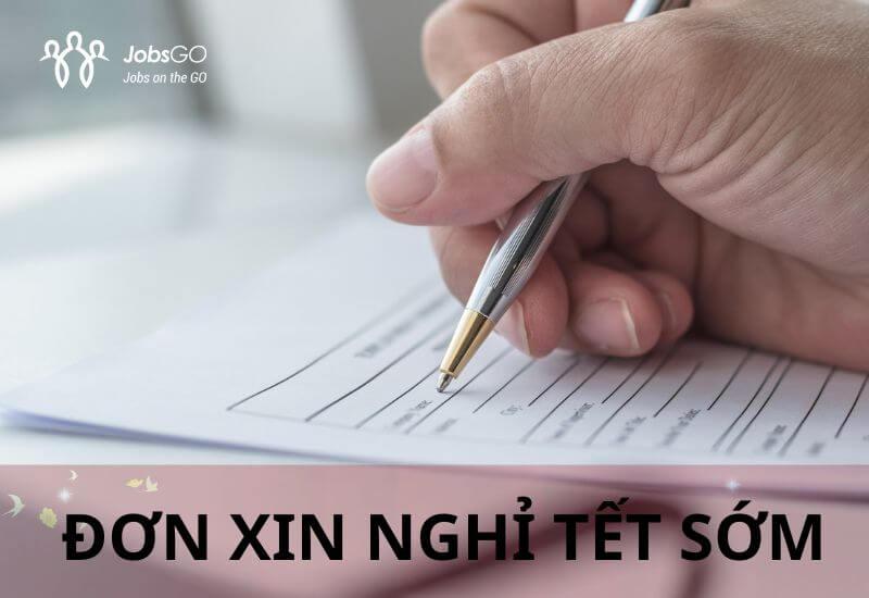 đơn xin nghỉ tết sớm