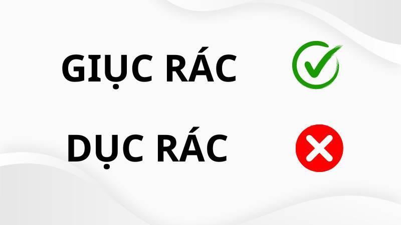 Phân biệt giục rác và dục rác trong quản lý chất thải