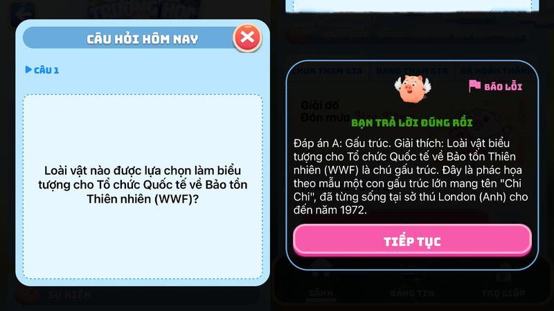 Đáp án heo đi thi ngày 7/11