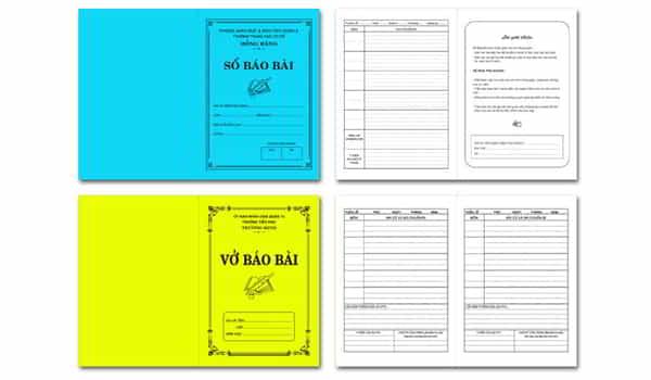 sổ báo bài hay vở báo bài