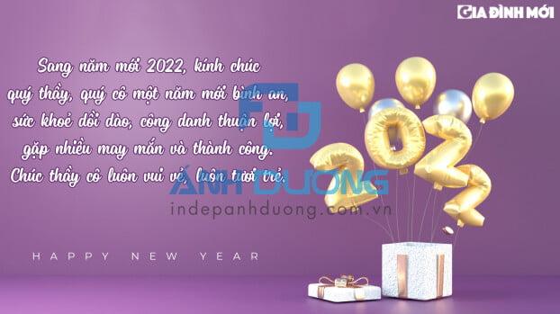 Thiệp chúc tết thầy cô