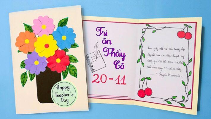 Mẫu Thiệp 20/11 Truyền Thống