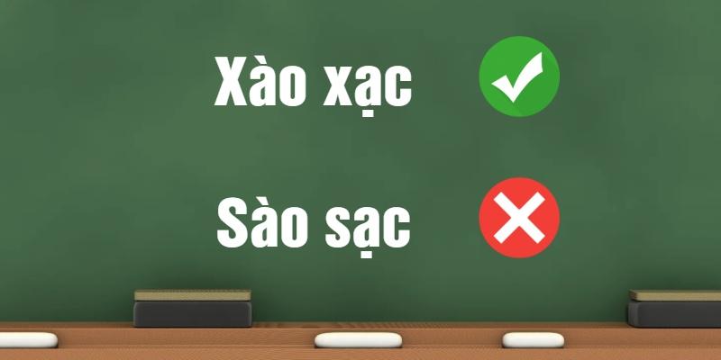 Xào xạc hay sào sạc