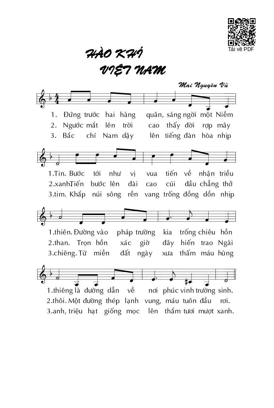 Lời bài hát Hào Khí Việt Nam đầy cảm xúc, gợi nhớ về lịch sử và truyền thống dân tộc.