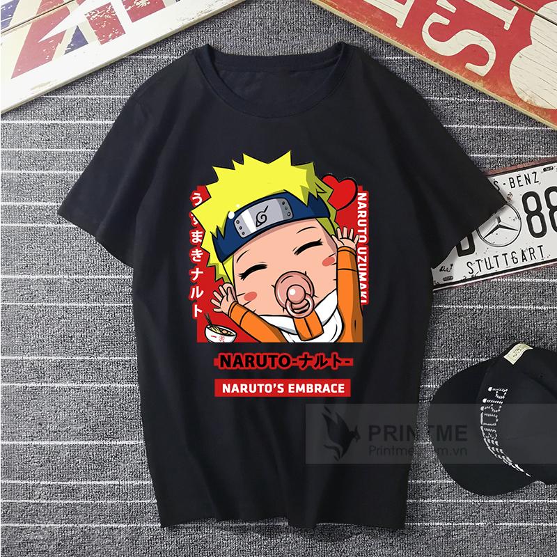 Áo Thun Naruto Chibi - áo đen