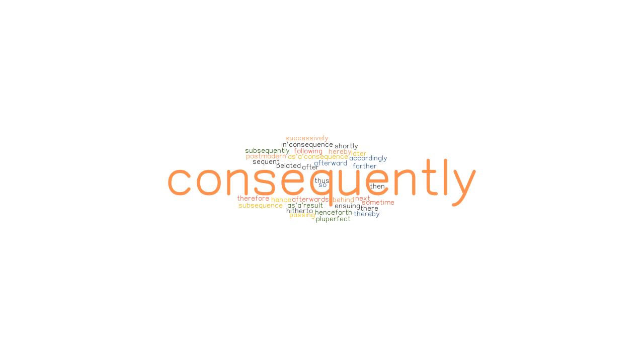 cách dùng consequently