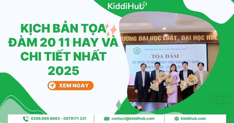 Kịch bản tọa đàm 20/11 hay và chi tiết nhất 2025