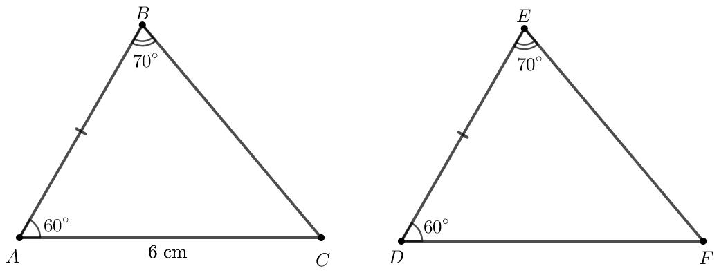 Rightarrow Delta ABC = Delta DEF(c.g.c)