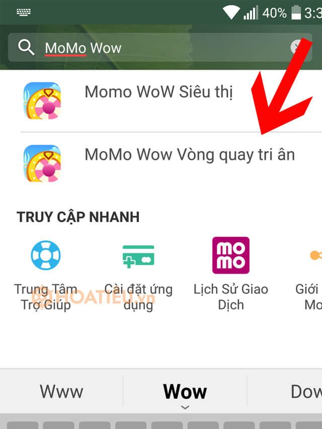 Hướng dẫn chơi Vòng quay MoMo tri ân