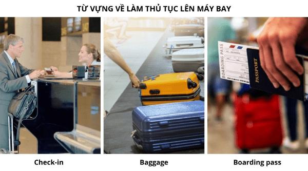 Từ vựng về làm thủ tục lên máy bay