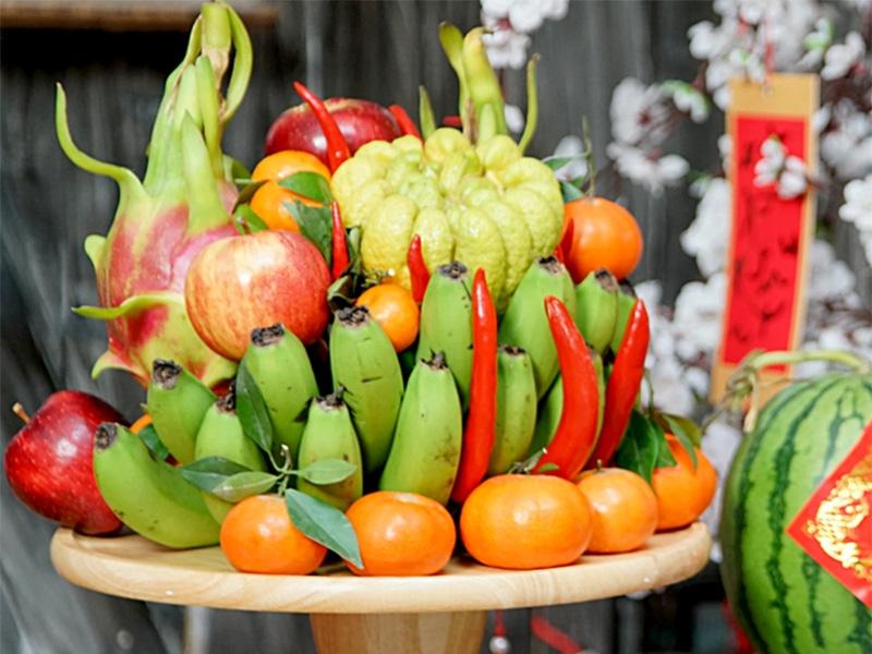 Hình ảnh mâm ngũ quả miền Bắc