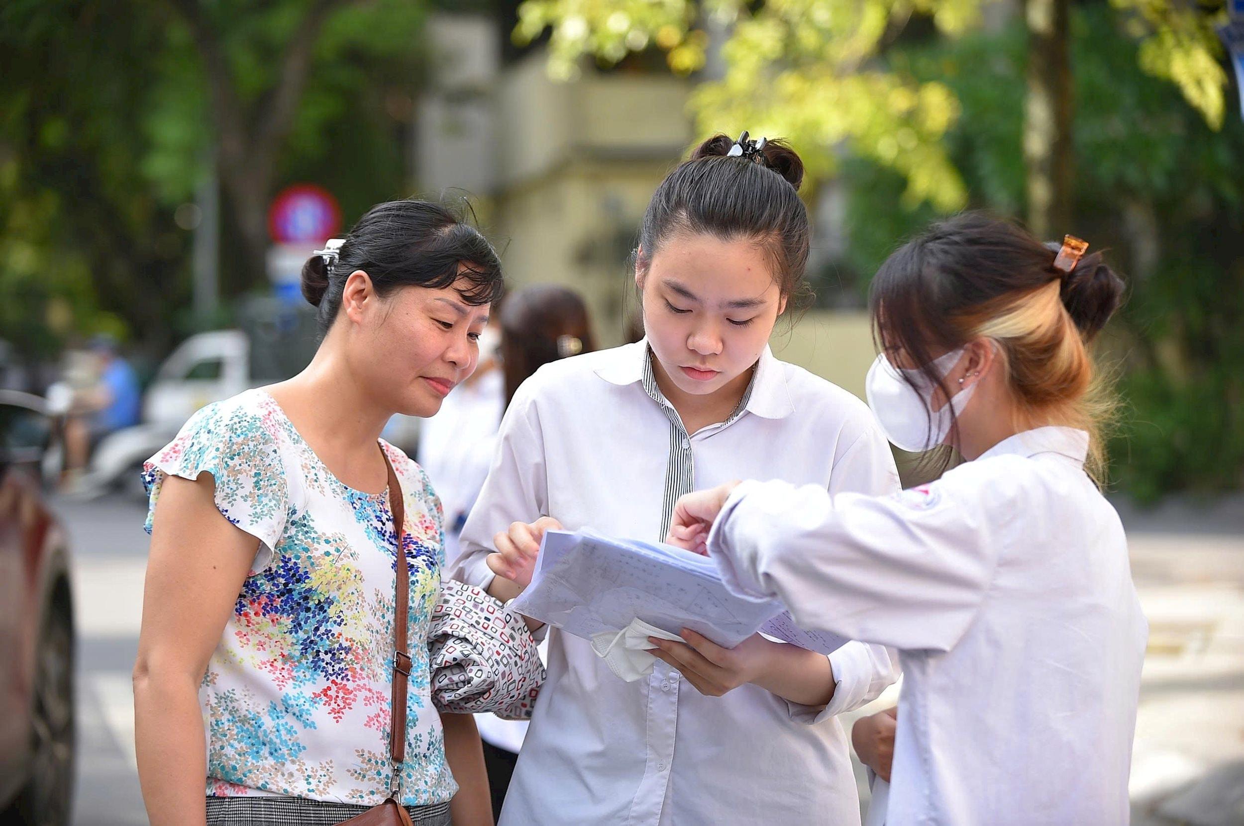 Thí sinh dự thi tốt nghiệp THPT