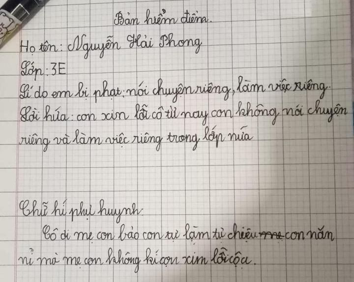 ban kiem diem cua hoc sinh lop 3