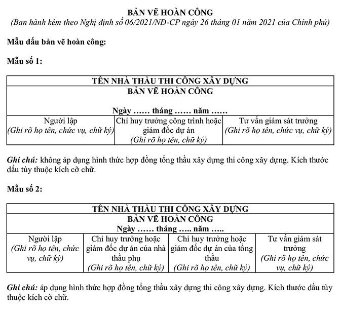 Bìa bản vẽ hoàn công 2024