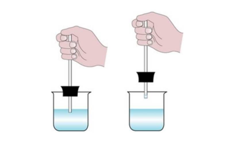 Thí nghiệm về sự nở vì nhiệt của chất khí. (Ảnh: Sưu tầm Internet)