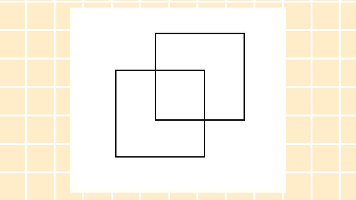 Cách vẽ hình lập phương đơn giản bước 2 vẽ thêm hình vuống thứ hai phía sau