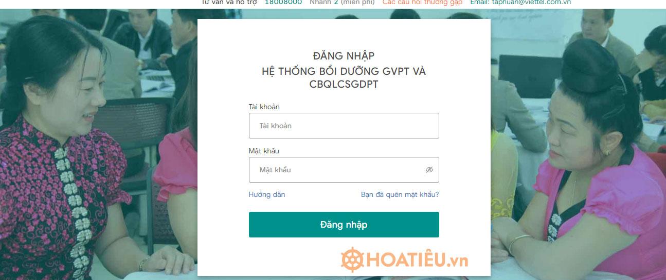 Hướng dẫn đăng nhập taphuan csdl vn