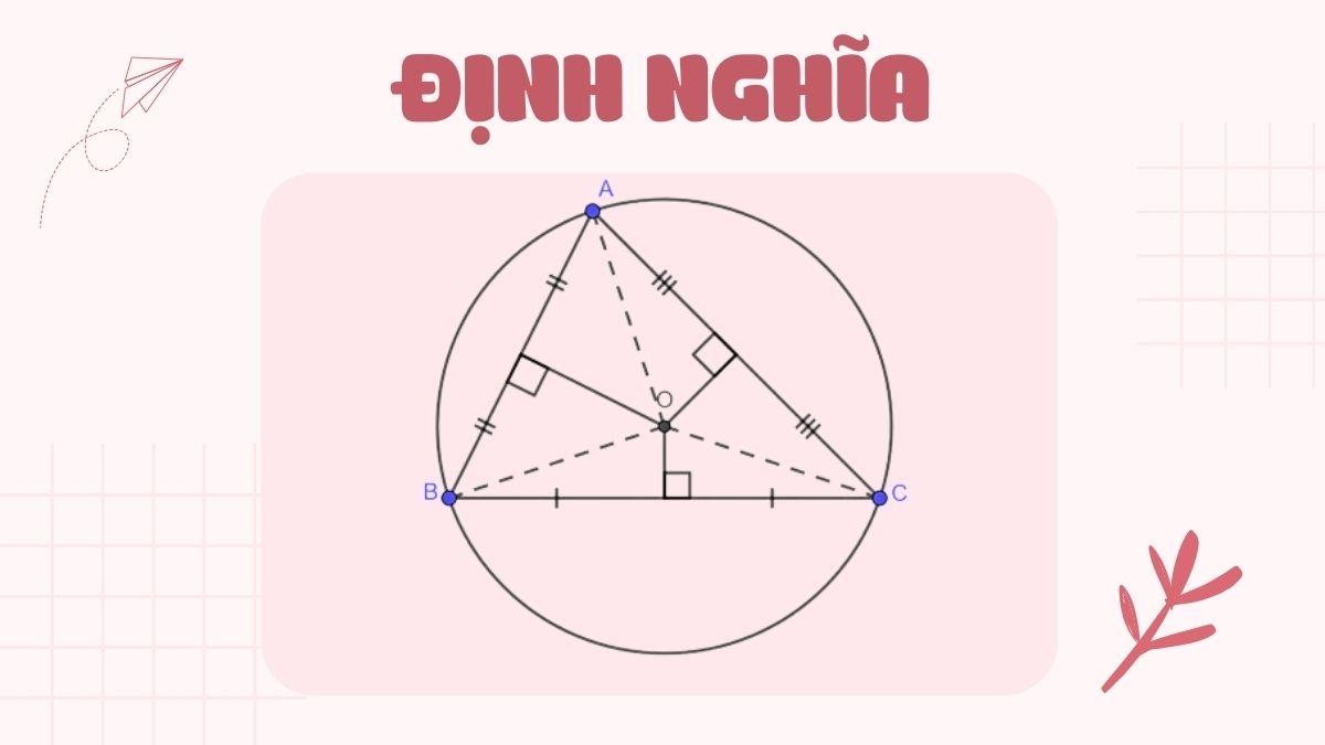 Định nghĩa về đường tròn ngoại tiếp tam giác