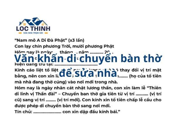 van khan di chuyen ban tho de sua nha