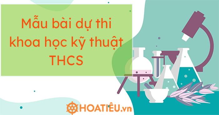 Bài dự thi khoa học kỹ thuật THCS: Giải pháp chống rác thải nhựa