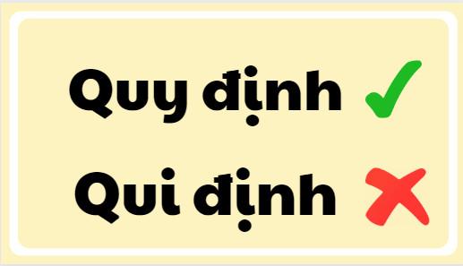 qui định hay quy định