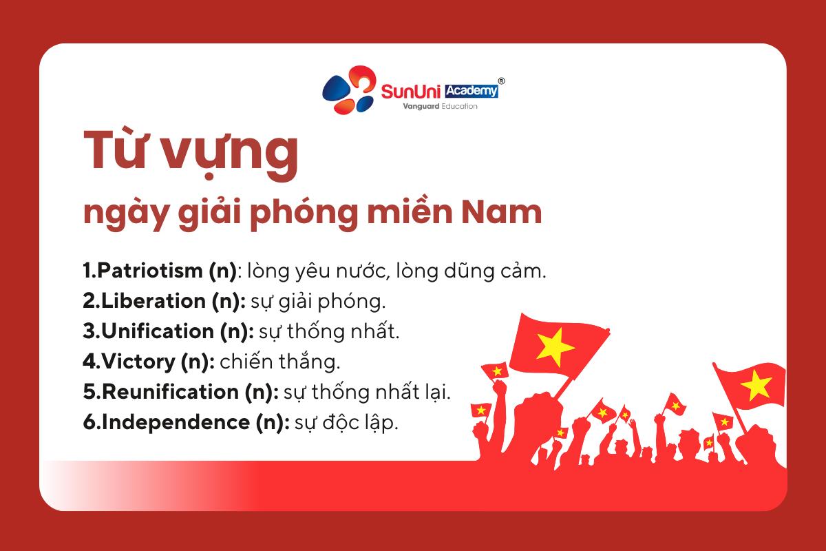 từ vựng ngày giải phóng miền Nam