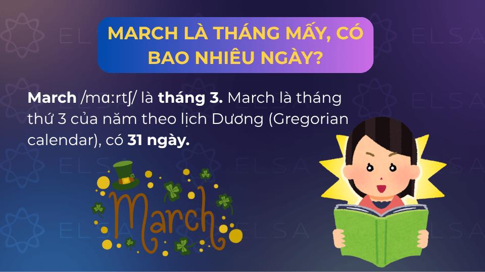 March là tháng 3