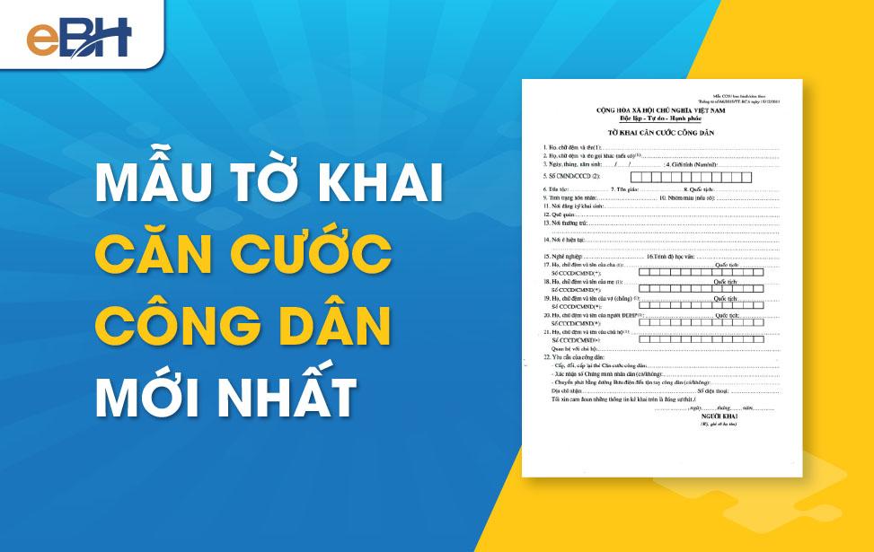 Mẫu CC01 tờ khai Căn cước công dân theo Thông tư 41/2019/TT-BCA