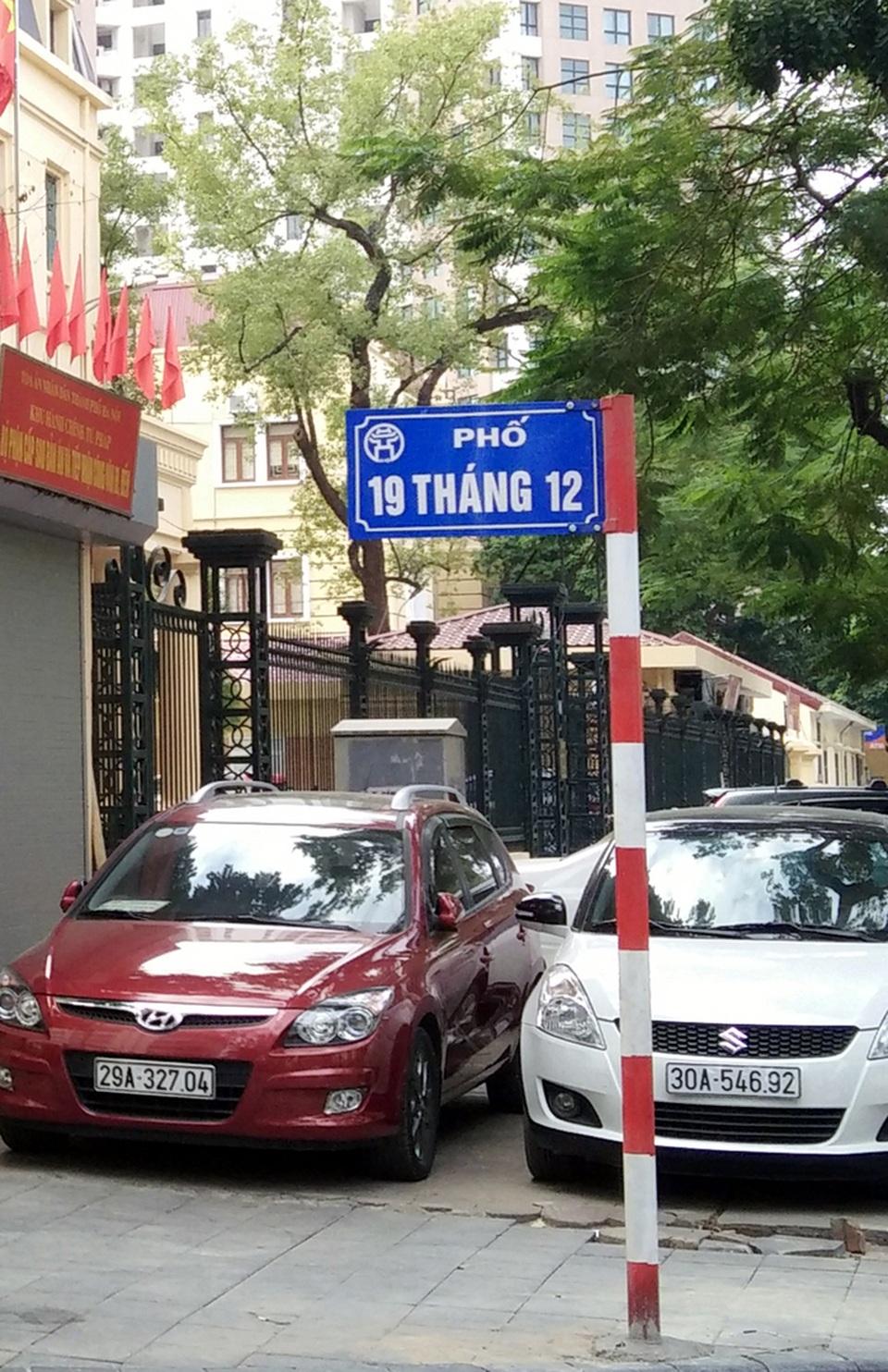 Hà Nội đã gắn biển tên phố “19 tháng 12”