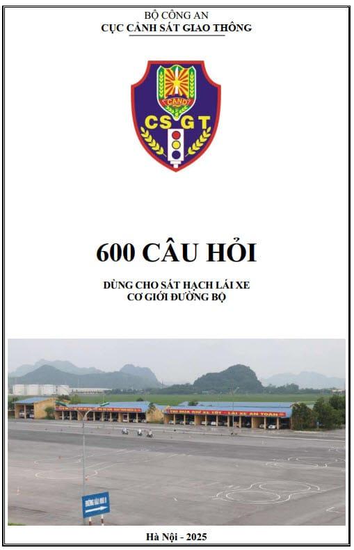 Bộ Đề 600 Câu Học Lý Thuyết thi Lái Xe