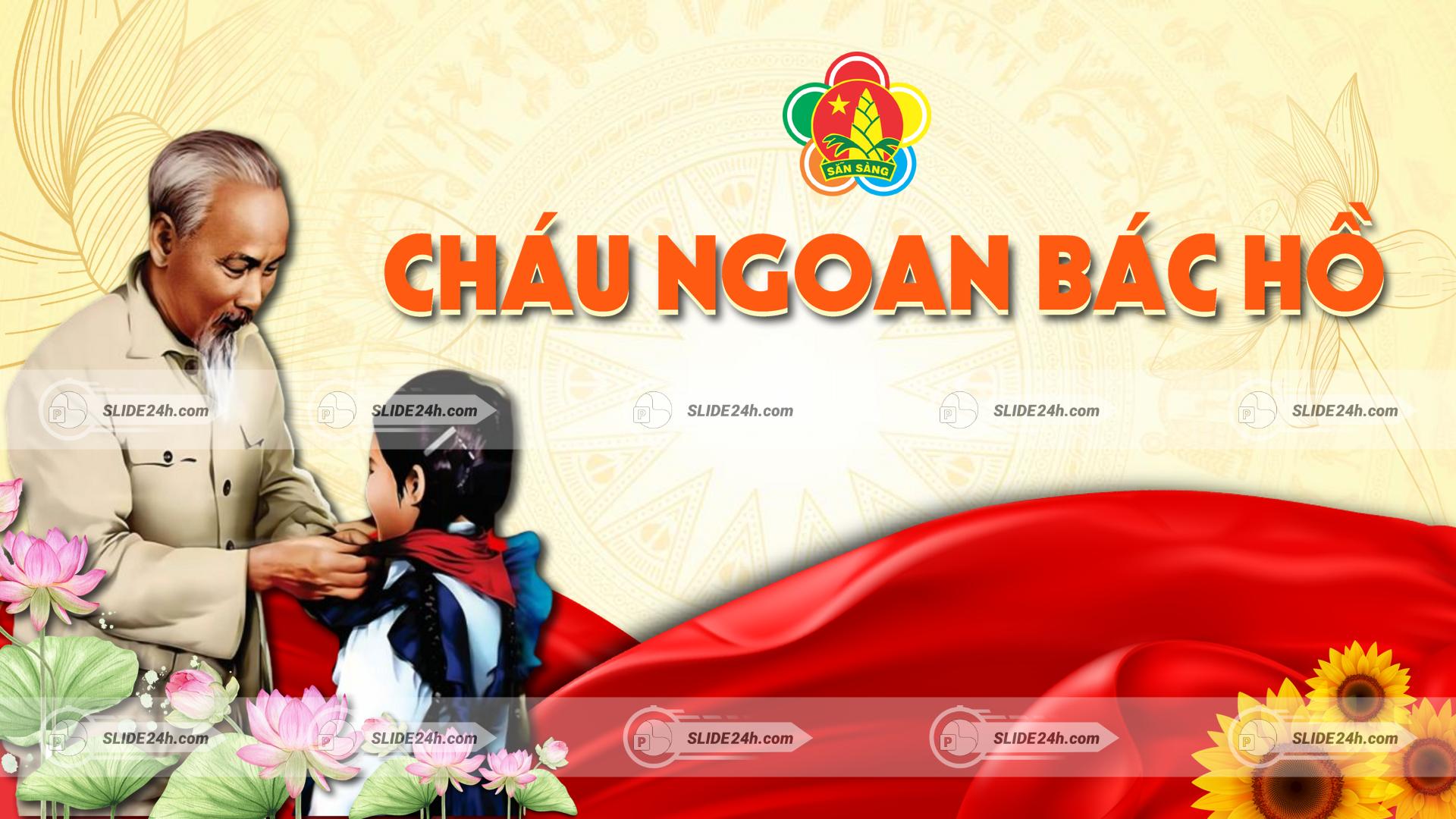 hình ảnh cháu ngoan bác hồ