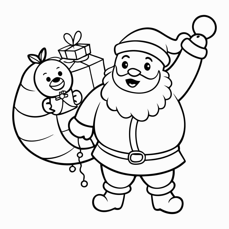 Trang tô màu ông già Noel