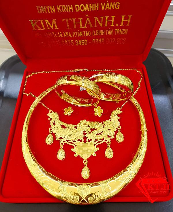 Bộ Trang Sức Cưới Vàng 980 Kim Thành.H | BTSC-980-08-16c222