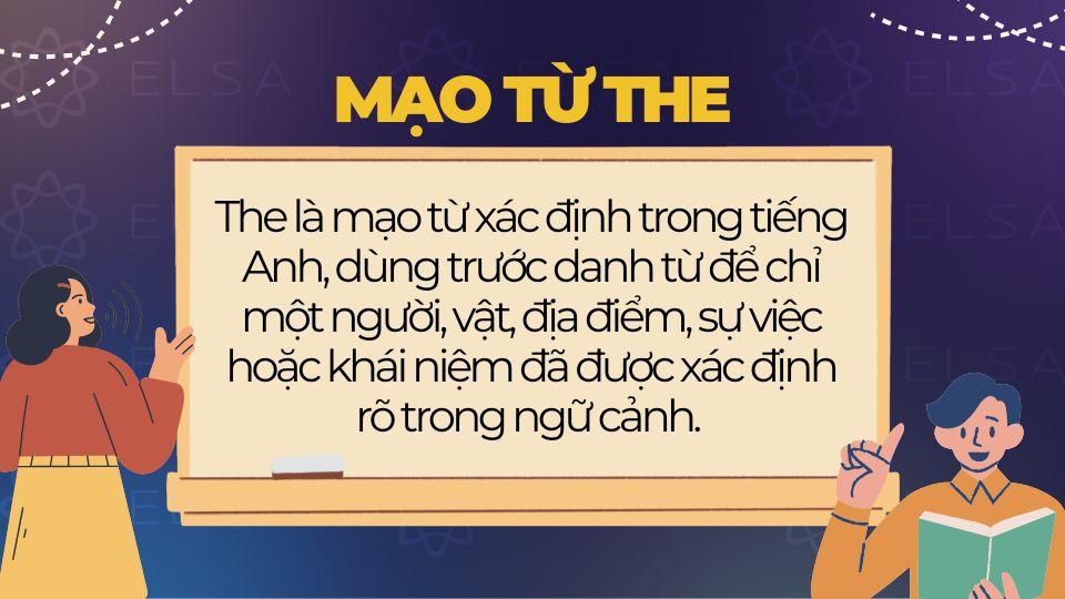 The là mạo từ xác định trong tiếng Anh