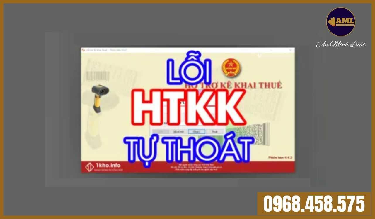 Cách sửa lỗi HTKK mở lên tự thoát