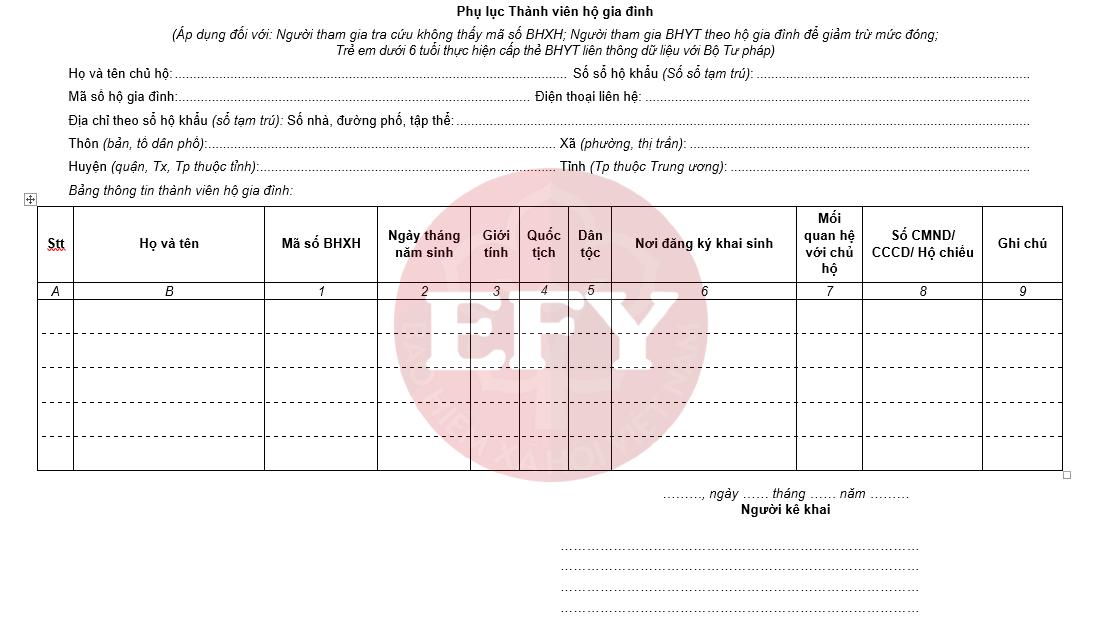 Mẫu tờ khai TK1-TS