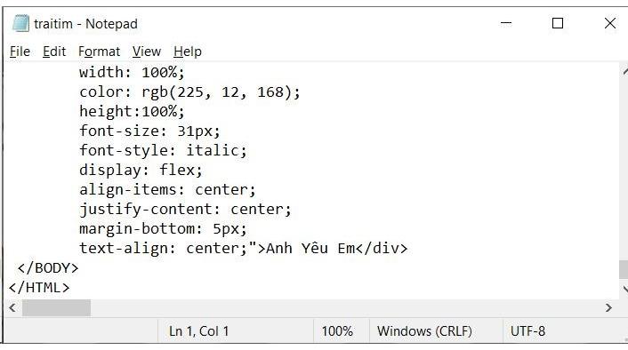 Cách làm code trái tim đập thủ khoa Lý