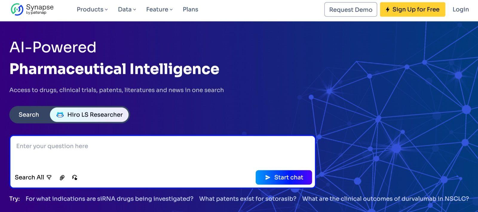 Synapse Hiro LS Researcher AI-powered pharmaceutical intelligence